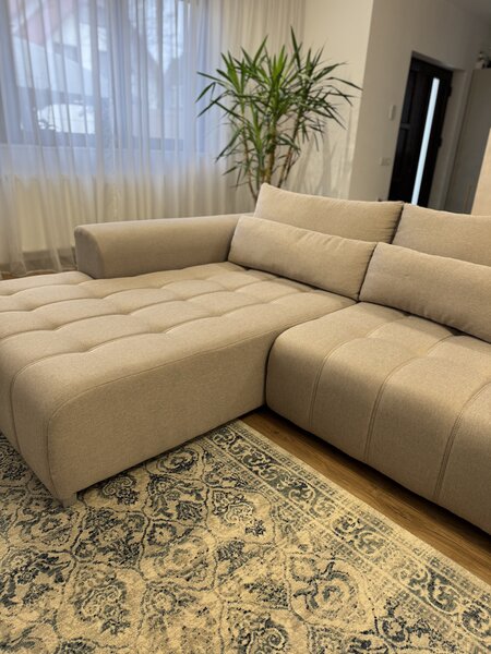 Canapea electrica cu sezlong